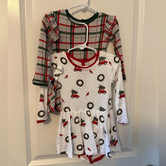 Bundle of two 18-24 month holiday Kyte baby bodysuit twirl dresses. -  rivacontractingsa.com
